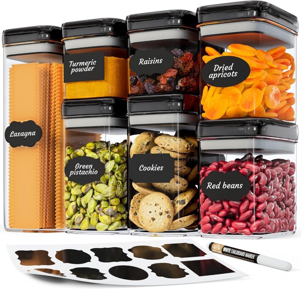 Best Clear Pantry Containers for Food Storage - Chef's Path Airtight Food Storage Containers Set for Ho