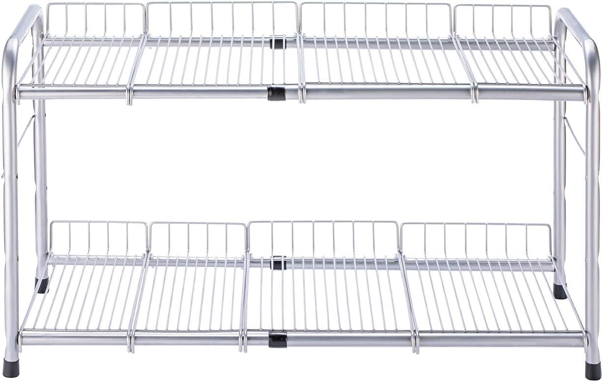 Best Under-Sink Organizers for Small Kitchens - FlagShip 2 Tier Under Sink Organizers and Storage Rack 