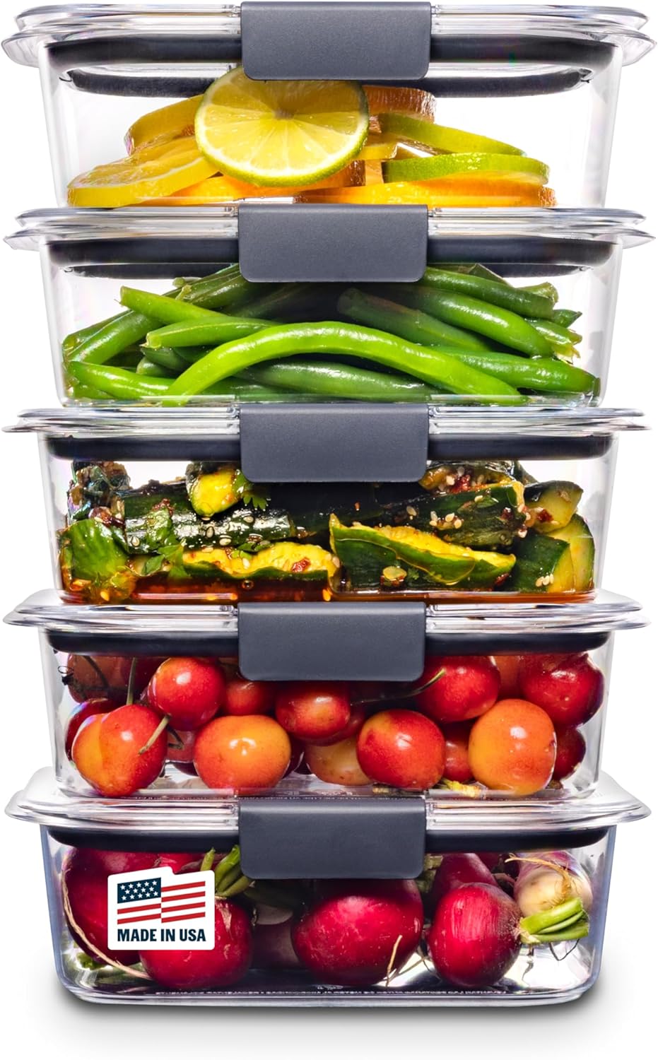 Best Airtight Food Storage Containers - Rubbermaid Brilliance Tritan Plastic Food Storage Conta