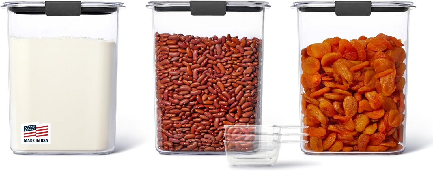 Best Clear Pantry Containers for Food Storage - Rubbermaid Brilliance BPA-Free Food Storage Containers 