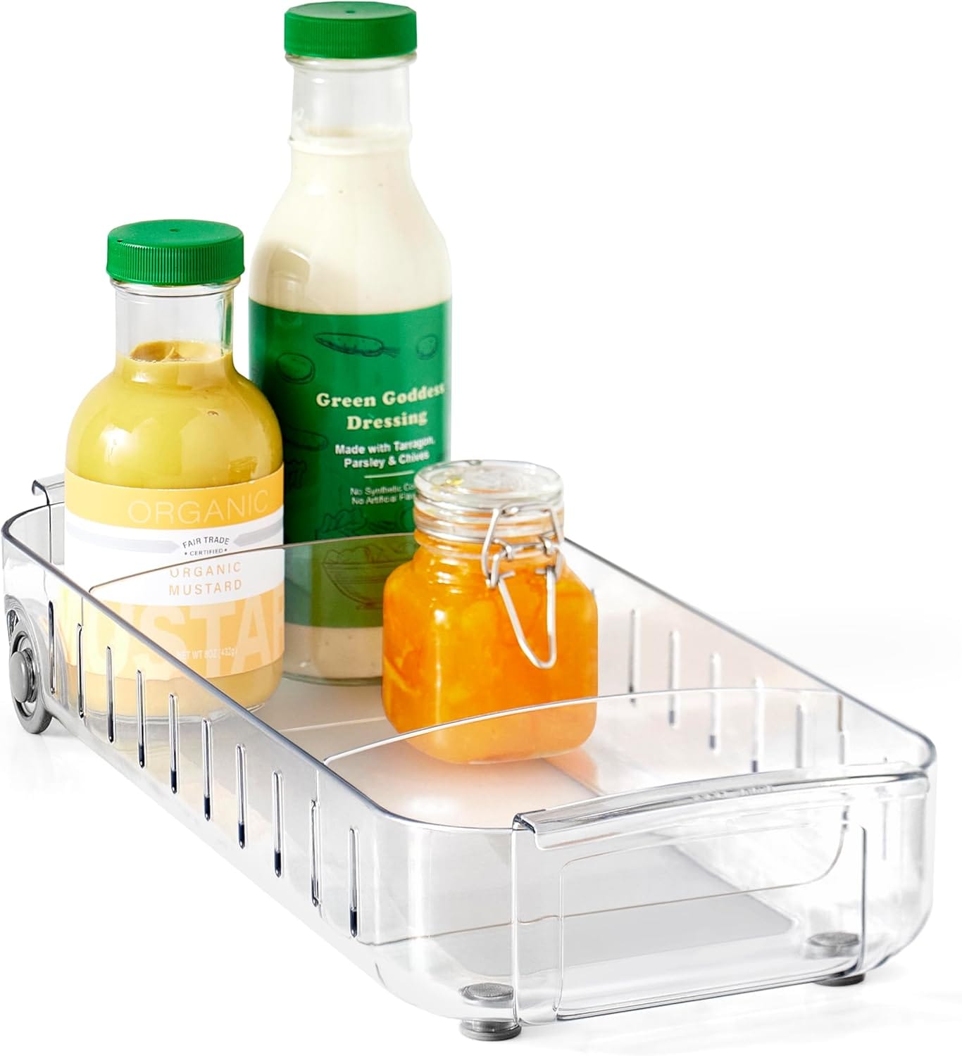 7 Best Refrigerator Organizers for a Clean Look (2026) - YouCopia RollOut Fridge Caddy, 6